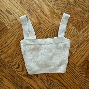 ALC Cream Knit Crop Top with tags